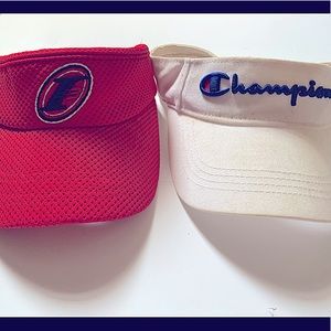 2 visor hats